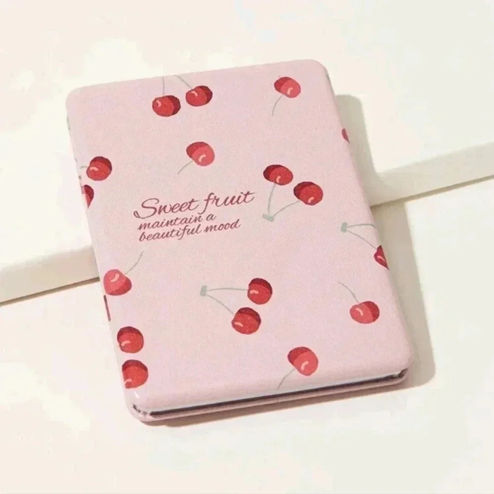 Cherry 🍒 compact sweet print cute pink kawaii girls accent accessories women's